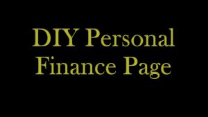 DIY Personal Finance