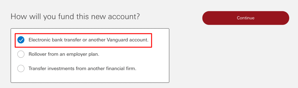 Step 3 Open a Vanguard Brokerage Account